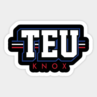 Tight End University - TEU - Dawson Knox - Buffalo Bills Sticker
